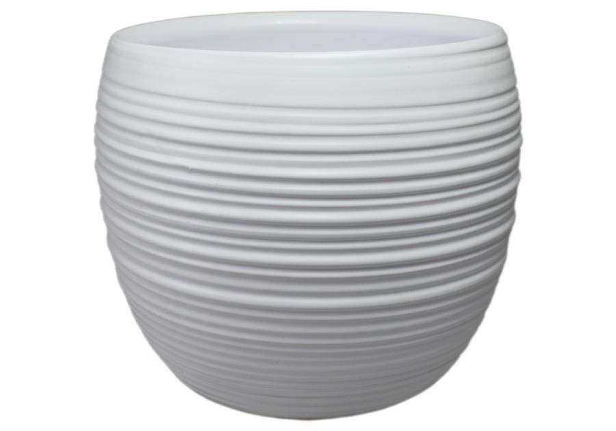 Osłonka doniczkowa 13 cm biała CERMAX