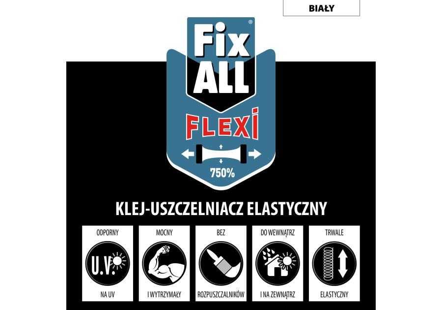 Klej montażowy uszczelniacz Fixall 290 ml biały SOUDAL