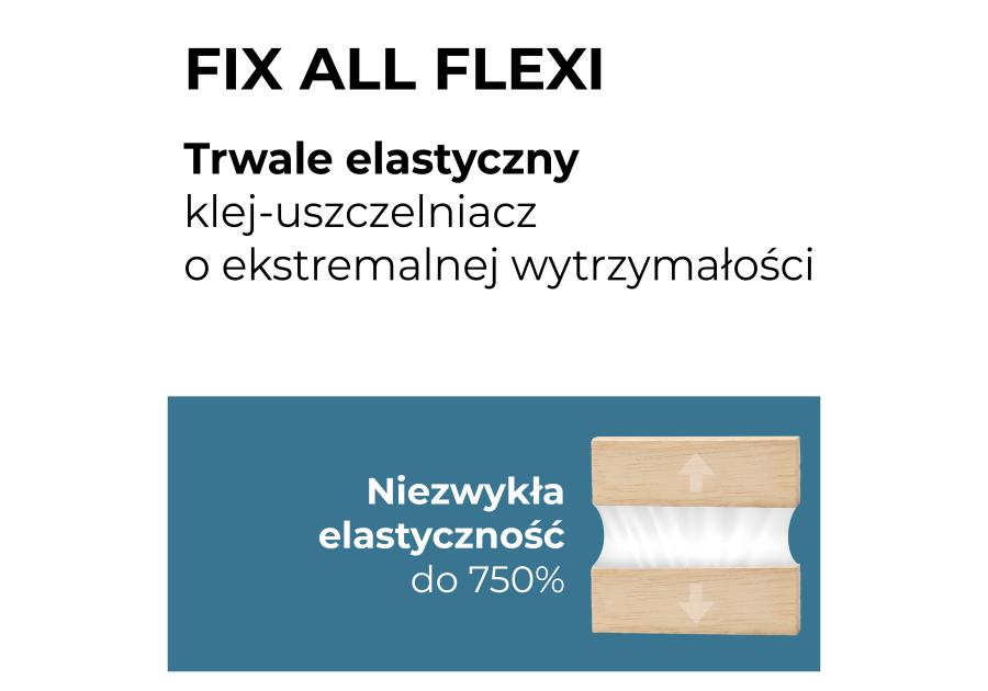 Klej montażowy uszczelniacz Fixall 290 ml biały SOUDAL