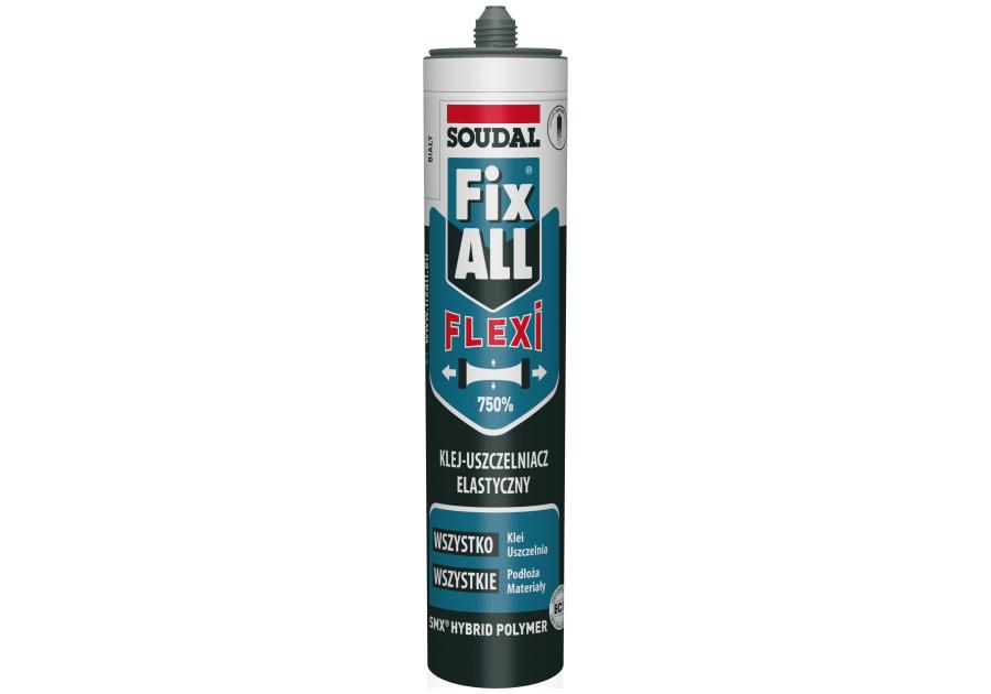 Klej montażowy uszczelniacz Fixall 290 ml biały SOUDAL