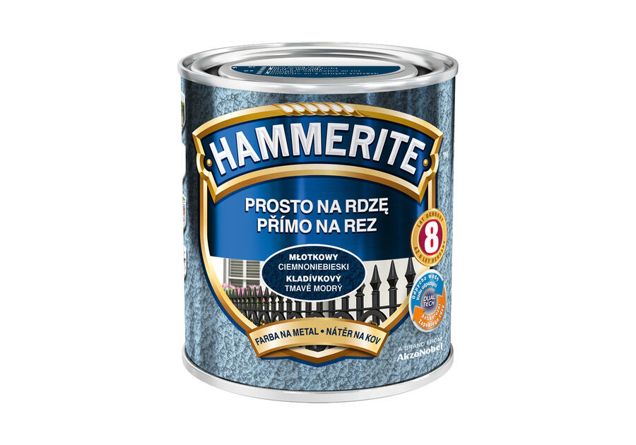 Farba antykorozyjna 0,7 L młotkowy ciemnoniebieski HAMMERITE