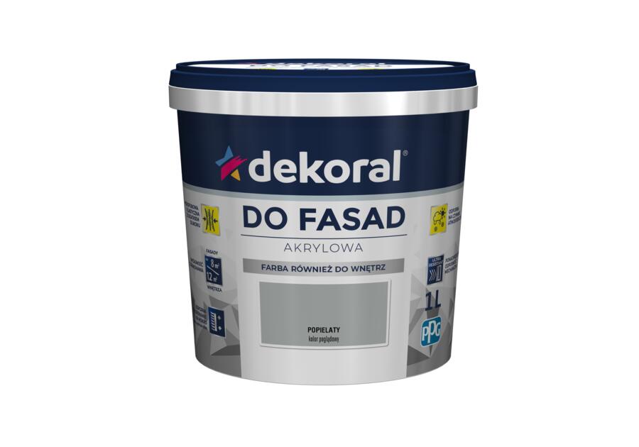 Farba fasadowa popielaty 1 L Polinit DEKORAL