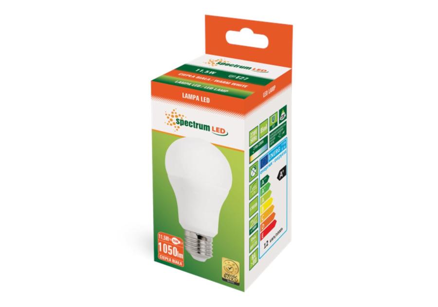 Żarówka LED 11,5 W E27 ciepły biały SPECTRUM