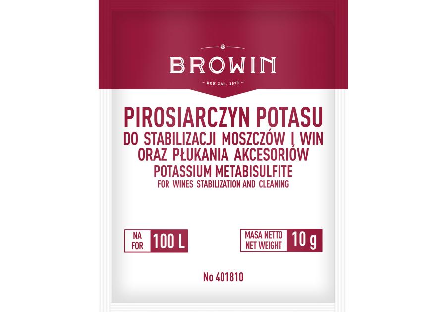 Pirosiarczyn potasu 10 g BROWIN