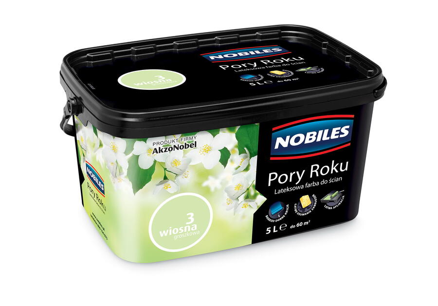 Farba lateksowa Pory Roku 5 L wiosna groszkowa NOBILES