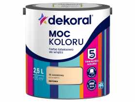 Farba lateksowa Moc Koloru łososiowy 2,5 L DEKORAL