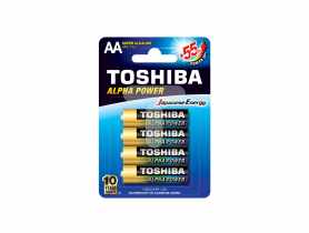 Baterie AA ultra alkaiczne Alpha Power LR06 - 4 szt. TOSHIBA