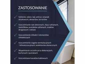 Silikon szklarski i do akwarium bezbarwny 280 ml TYTAN PROFESSIONAL