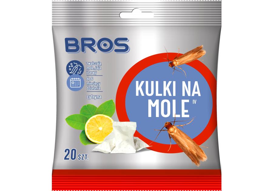 Kulki cytrynowe na mole 120 g BROS