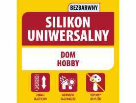 Silikon uniwersalny 280 ml bezbarwny SOUDAL