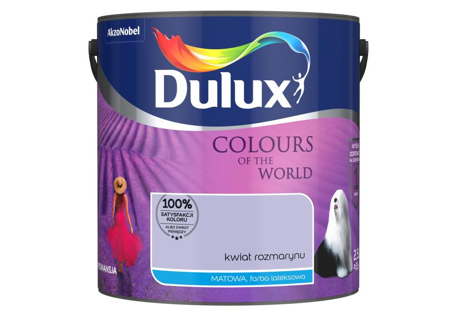 Farba do wnętrz Kolory Świata 2,5 L kwiat rozmarynu DULUX