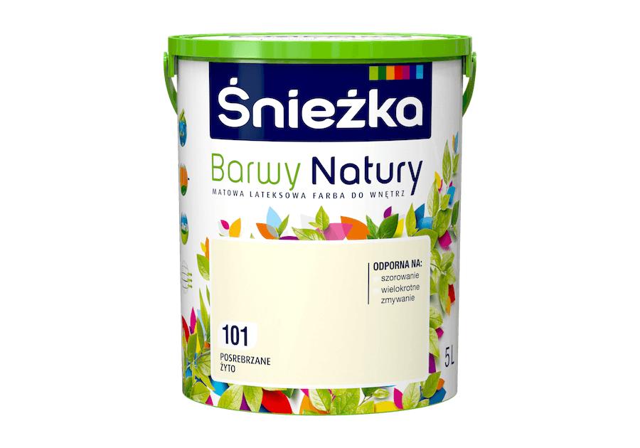 Farba do ścian i sufitów posrebrzane żyto 5 L ŚNIEŻKA