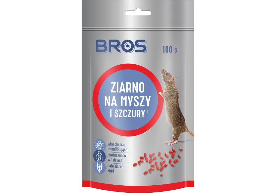 Ziarno na myszy i szczury 0,1 kg doypack BROS
