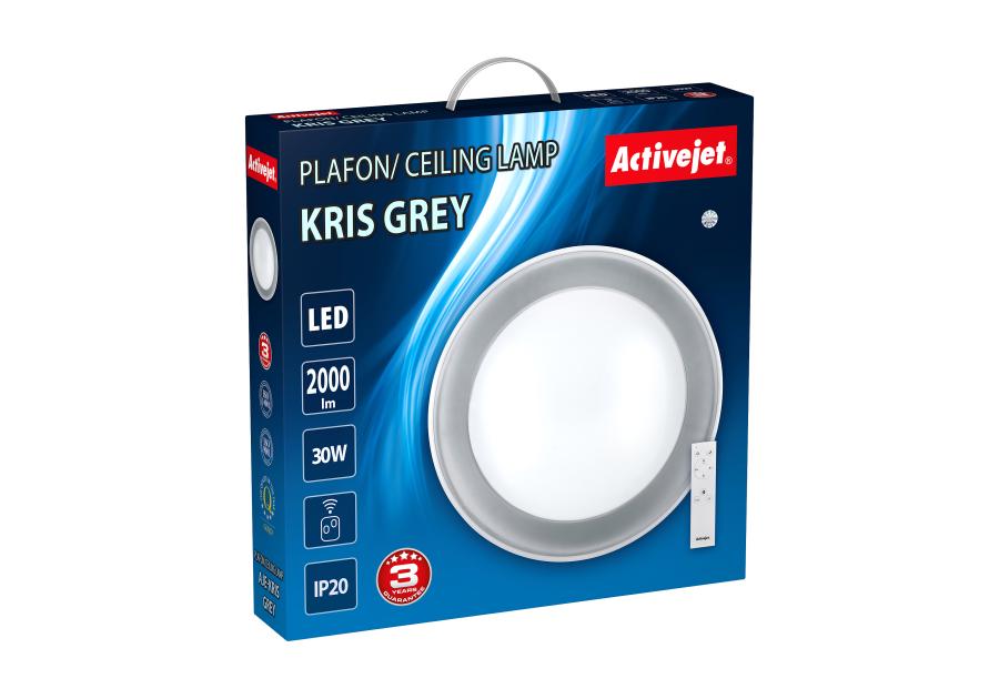 Plafon led activejet aje-kris grey + pilot ACTION