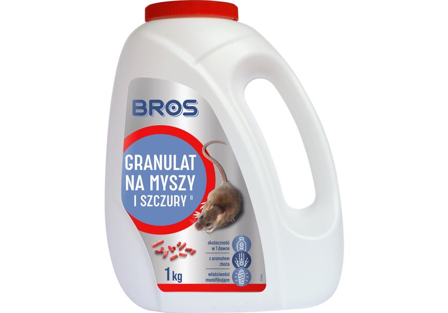 Granulat na myszy i szczury 1 kg BROS