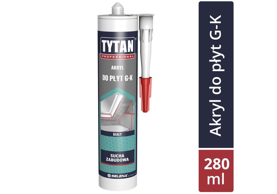 Akryl do płyt G-K biały 280 ml TYTAN PROFESSIONAL