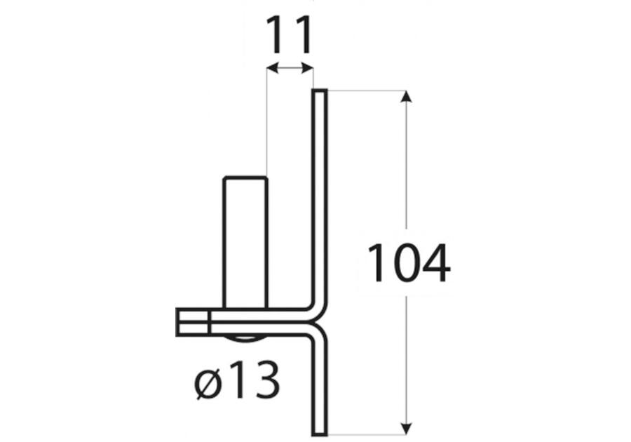 Uchwyt czopowy 13/11 mm C13/11 DMX