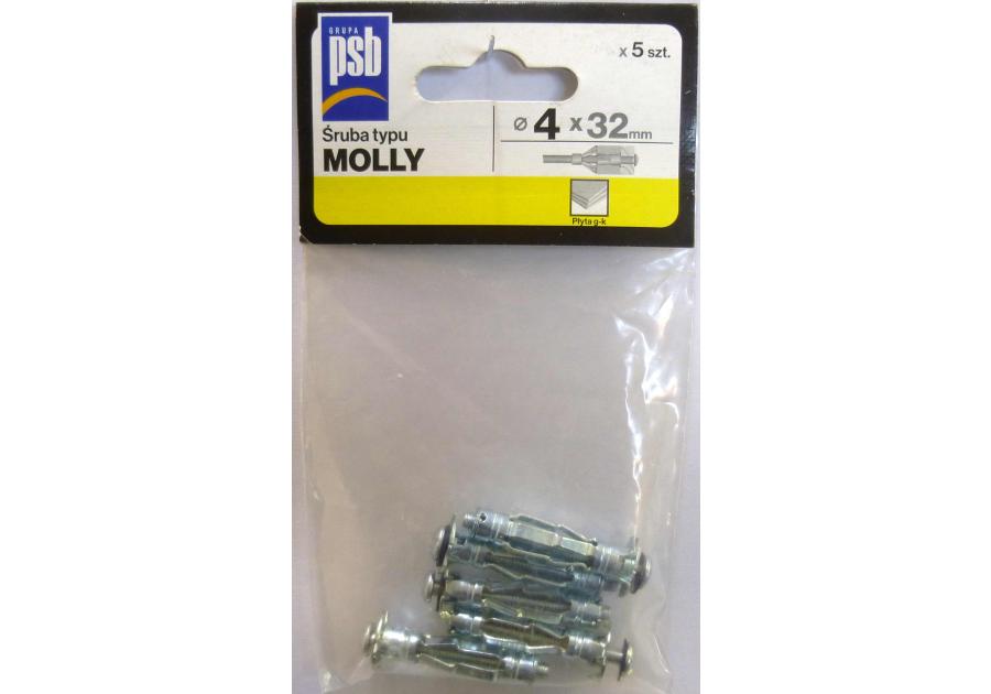 Śruba Molly 4x32 mm worek 5 szt. SILA