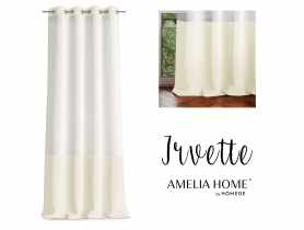 Firanka Irvette Eyelets kremowy 140x250 cm AMELIAHOME