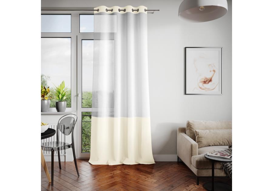 Firanka Irvette Eyelets kremowy 140x250 cm AMELIAHOME