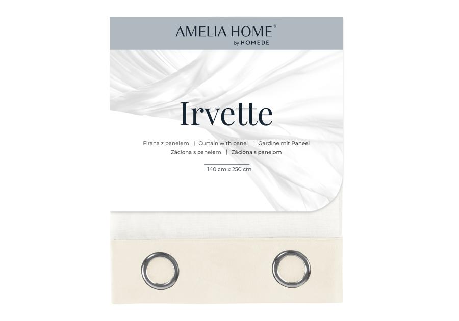 Firanka Irvette Eyelets kremowy 140x250 cm AMELIAHOME