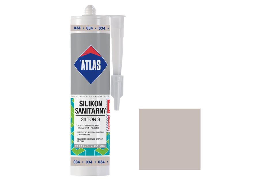 Silikon sanitarny Silton S jasnoszary ATLAS