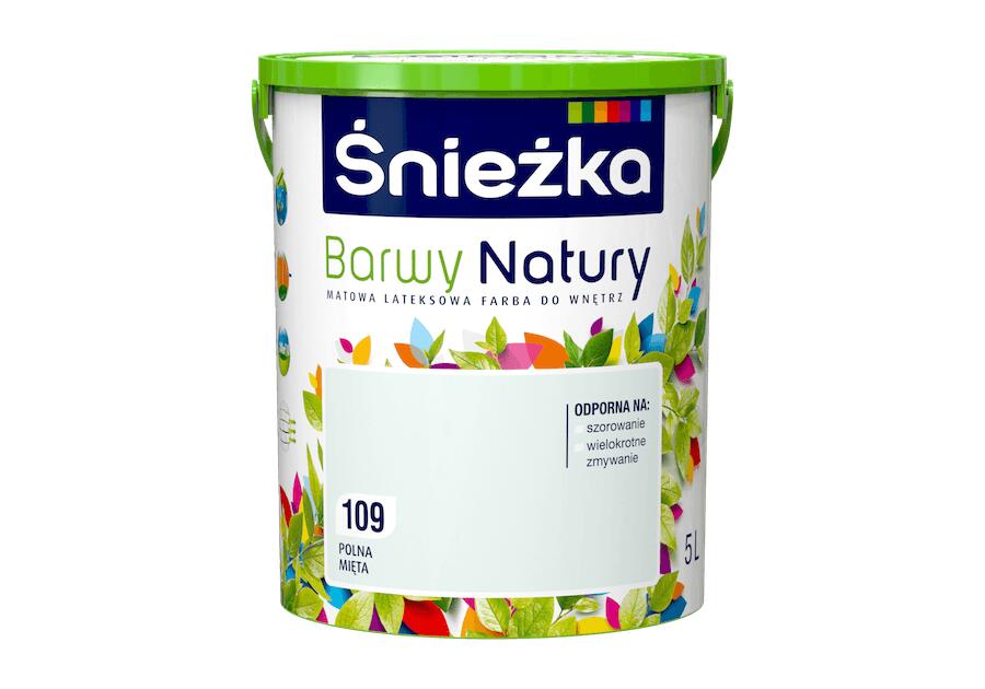 Farba do ścian i sufitów polna mięta 5 L ŚNIEŻKA