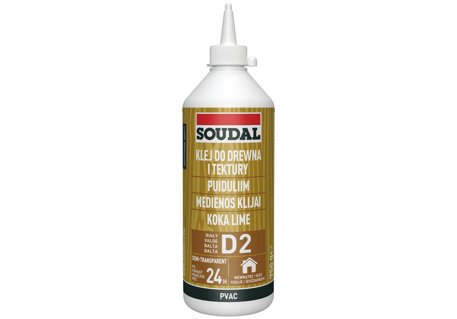 Klej do drewna biały 62A - 750 g SOUDAL