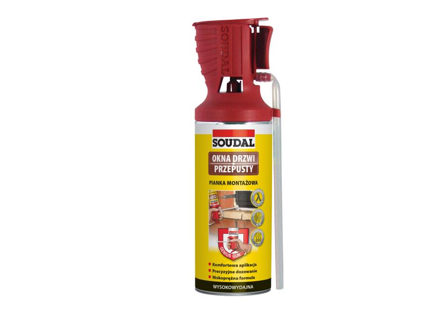 Pianka montażowa z aplikatorem Genius Gun 300 ml SOUDAL