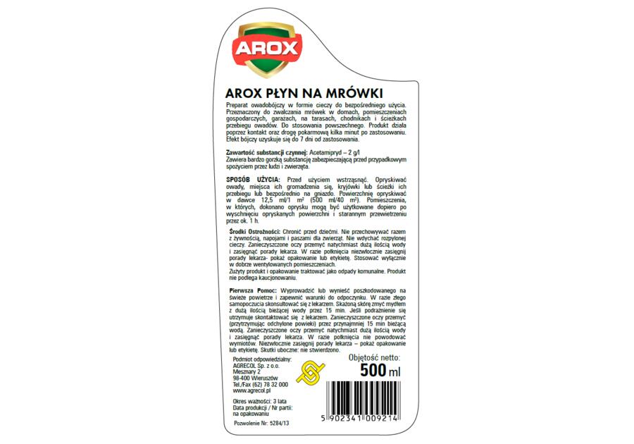 Płyn na mrówki Arox 0,5 L AGRECOL