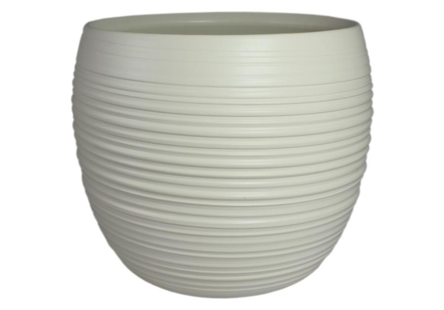 Osłonka doniczkowa 15 cm biały antyk CERMAX