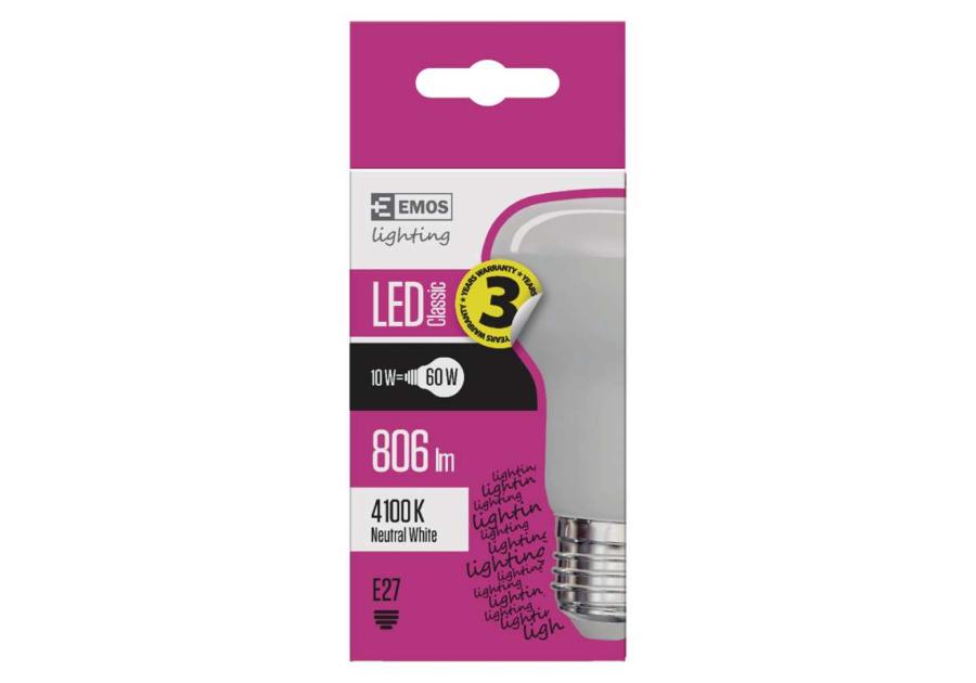 Żarówka LED Classic R63 10W E27 neutralna biel EMOS