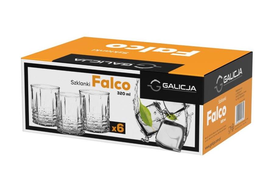 Komplet szklanek niskich Falco 320 ml - 6 szt. GALICJA