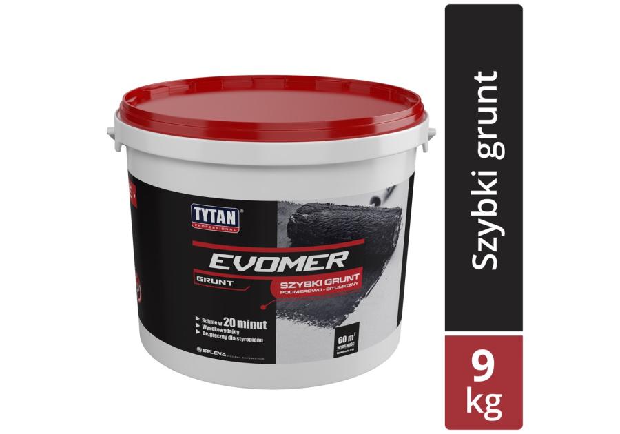 Grunt czarny Evomer szybki 9 kg TYTAN PROFESSIONAL