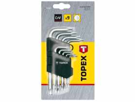 Klucze Torx T10-T50, zestaw 9 szt. TOPEX