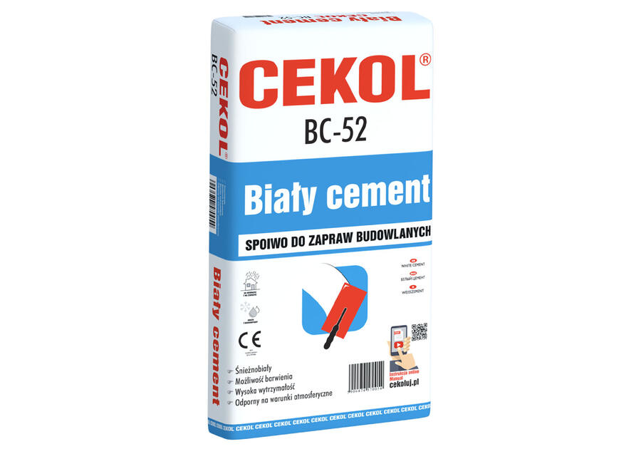 Cement biały 5 kg CEKOL