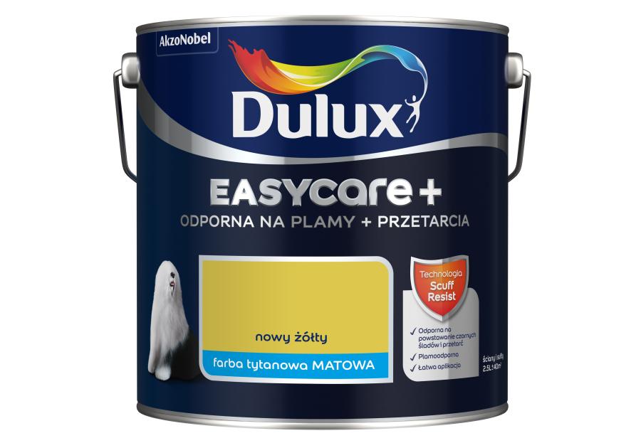 Farba lateksowa EasyCare+ Nowy Żółty 2,5 L DULUX