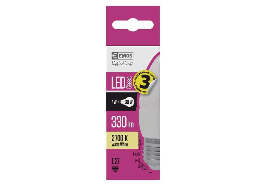 Żarówka LED Classic candle 4W E27 ciepła biel EMOS