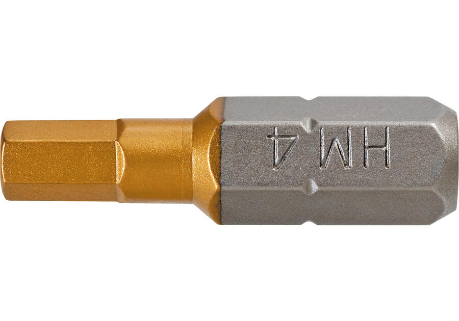 Końcówki wkrętakowe HEX4.0 x 25 mm- 2 szt. GRAPHITE