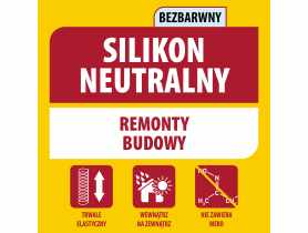 Silikon neutralny 280 ml bezbarwny SOUDAL