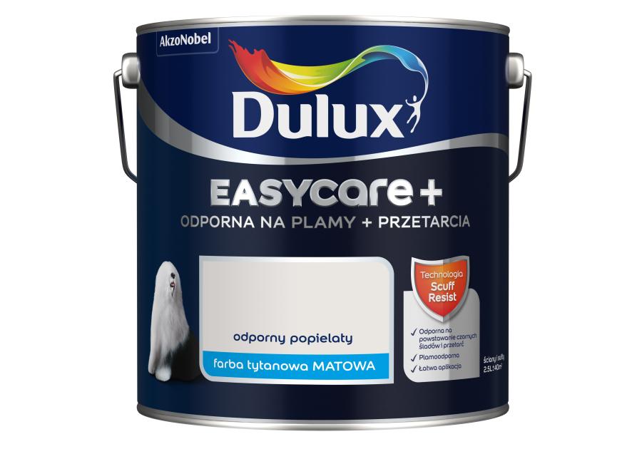 Farba lateksowa EasyCare+ Odporny Popielaty 2,5 L DULUX