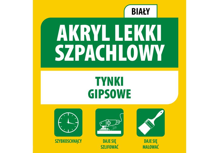 Akryl szpachlowy lekki 280 ml biały SOUDAL