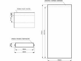 Zasłona Blackout Pleat ciemny brąz 140x270 cm AMELIAHOME