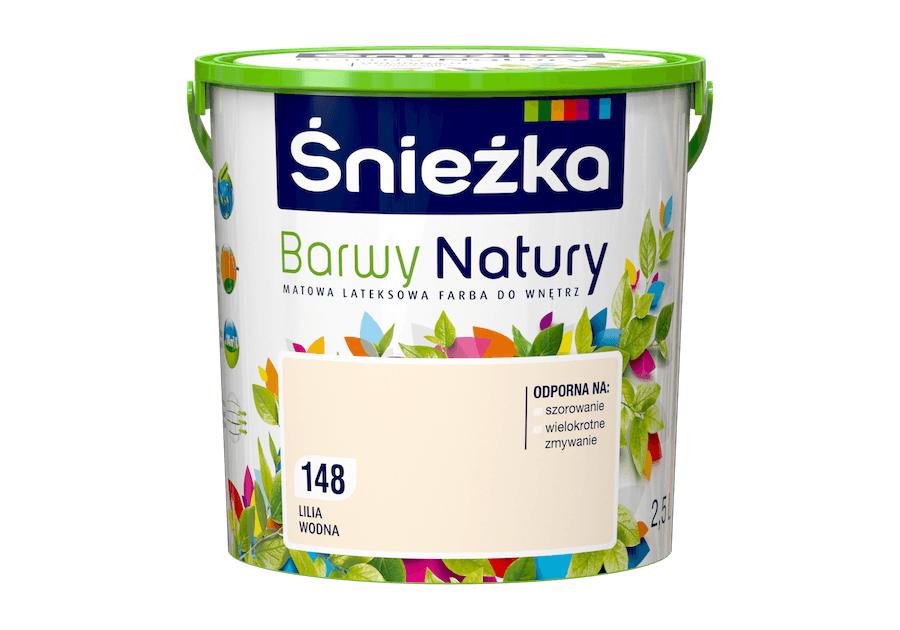 Farba do ścian i sufitów lilia wodna 2,5 L ŚNIEŻKA