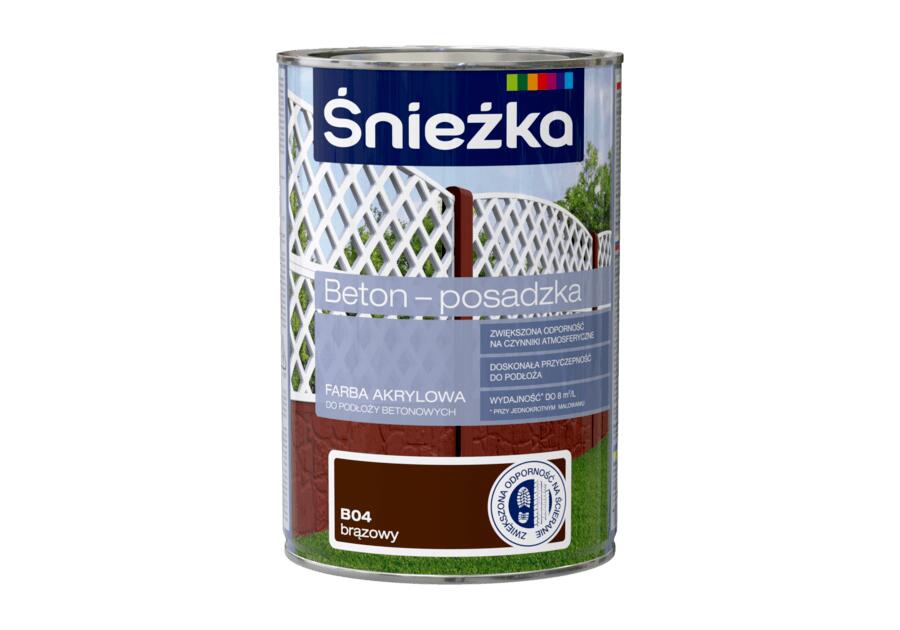 Farba Beton-Posadzka brąz 1 L ŚNIEŻKA