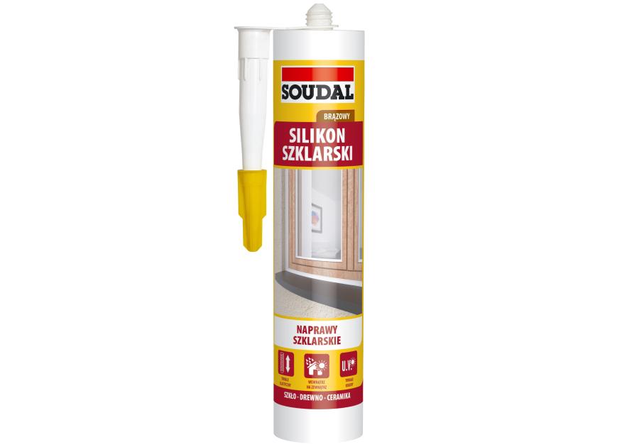 Silikon uniwersalny 280 ml  brązowy SOUDAL