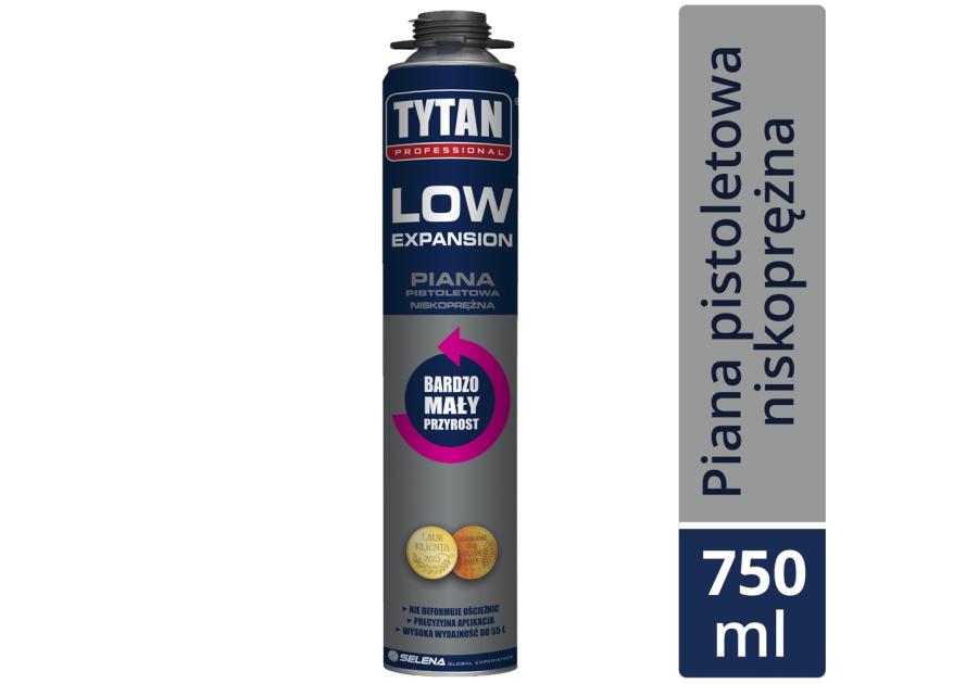 Piana pistoletowa Low Expansion 750 ml TYTAN PROFESSIONAL