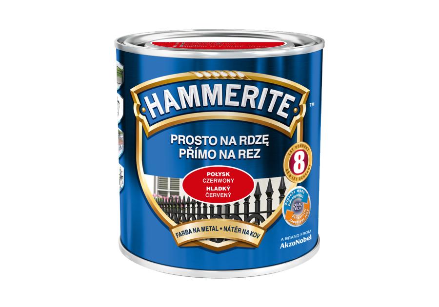 Farba do metalu 0,7 L czerwony HAMMERITE