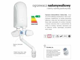 Ogrzewacz wody 4,5 kW z baterią białą 230 V DAFI