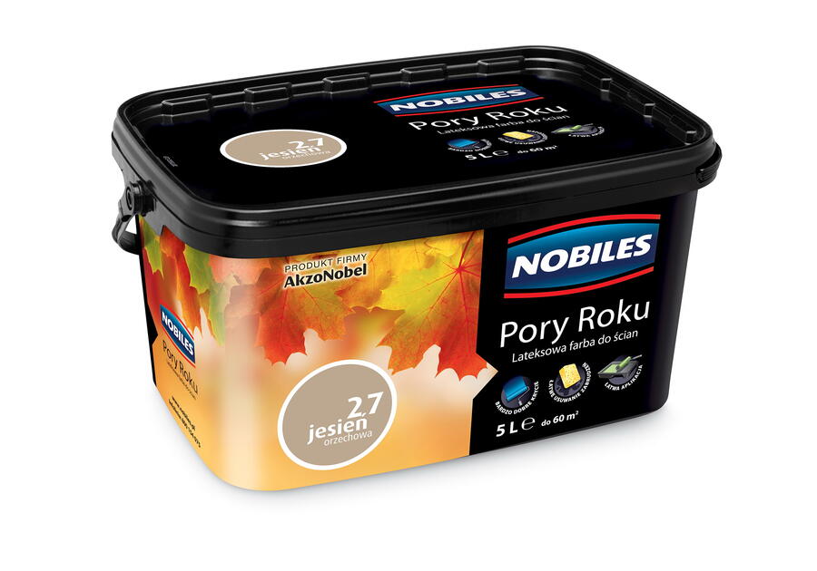 Farba lateksowa Pory Roku 5 L jesień orzechowa NOBILES